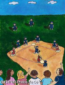 Illustration: Little league baseball